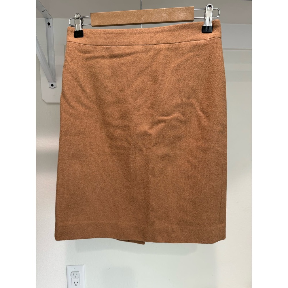 J. Crew The‎ Pencil Skirt Brown Wool Size 0